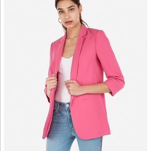 Express RolledSleeve Notch Collar Boyfriend Blazer